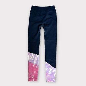 NWT Tie Dye Activewear Leggings Small Blue Pink | Stretch Athleisure Yoga Pants